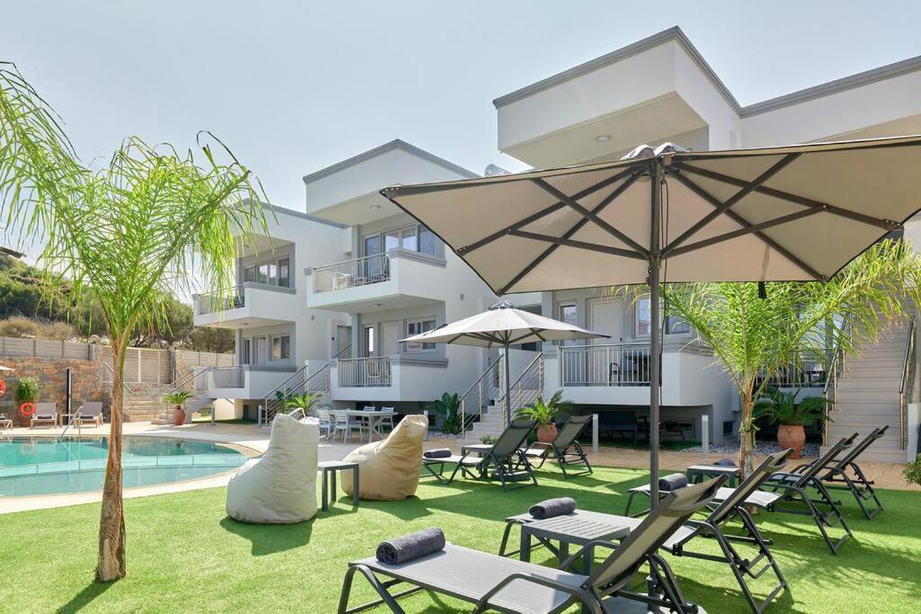 Superior Family Apartment W/Pool Dining Area Stavromenos Eksteriør bilde